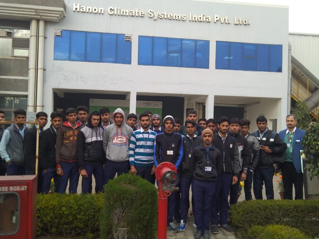 Industrial Visit at Hanon Climate Systems Bhiwadi